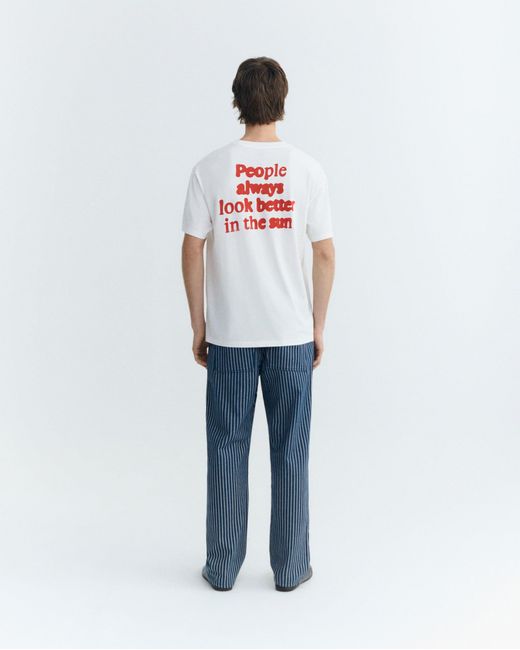Thinking Mu White People Aaron T-Shirt for men