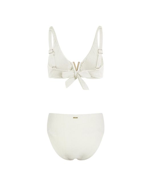 Aqva Swimwear White Nude Aiguablava Bikini Top