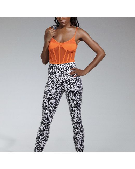Chuks Collins Orange The Lady Liberty Bodysuit