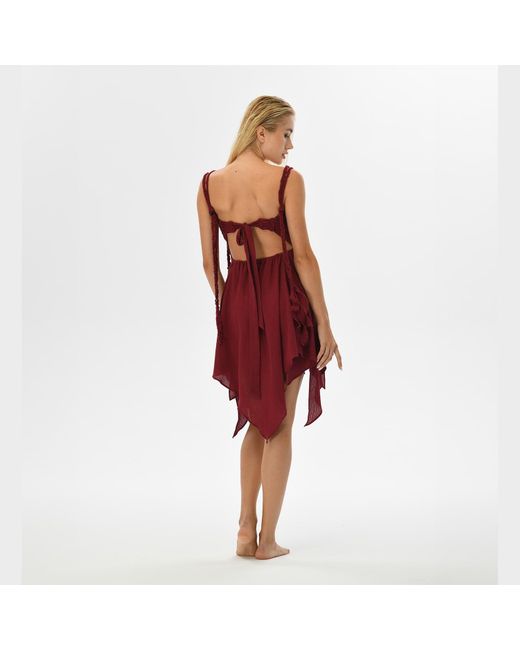 Zhenabia Red Ninsun Dress