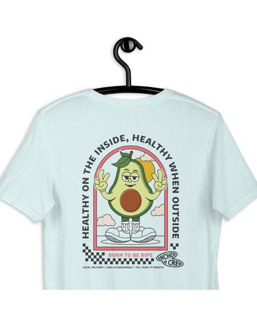 Anchor and Crew Blue Ice Ripe Avocado Dial-A-Local Organic Cotton T-Shirt