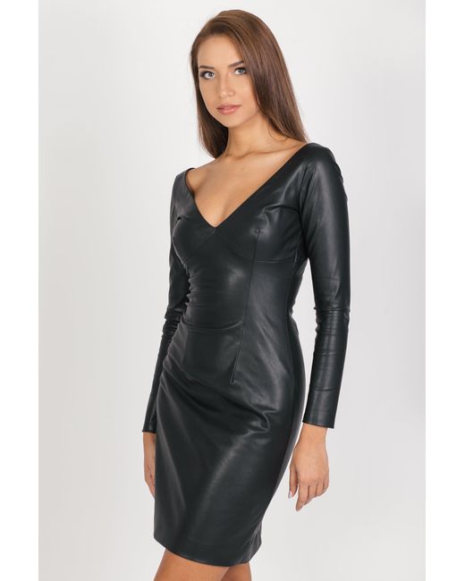 Maison Bogomil Black Long-Sleeved Dress