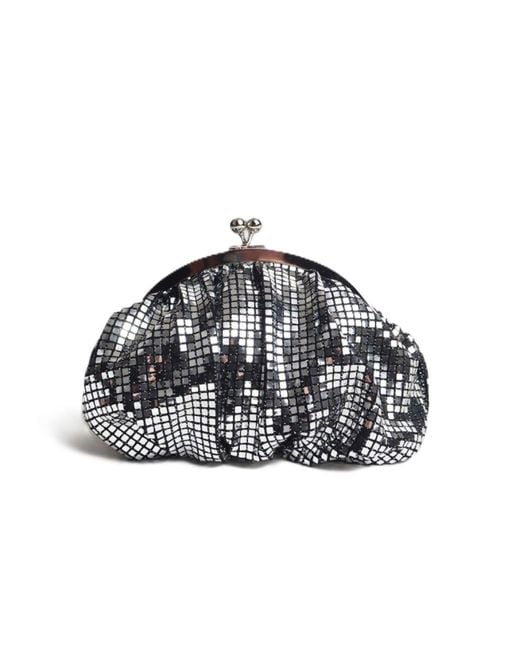 Springmoonatelier Black Sparkling Elegance Sequin Bag