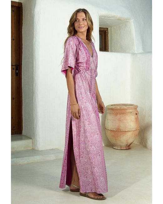 Chic by Lirette Pink Kimono Dress Lotus Guna