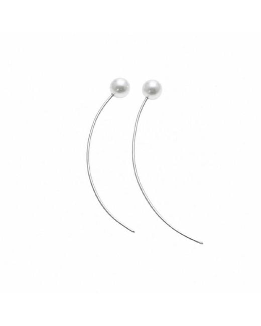 Silver Moon White Lunar Sterling Pearl Earrings – Edition