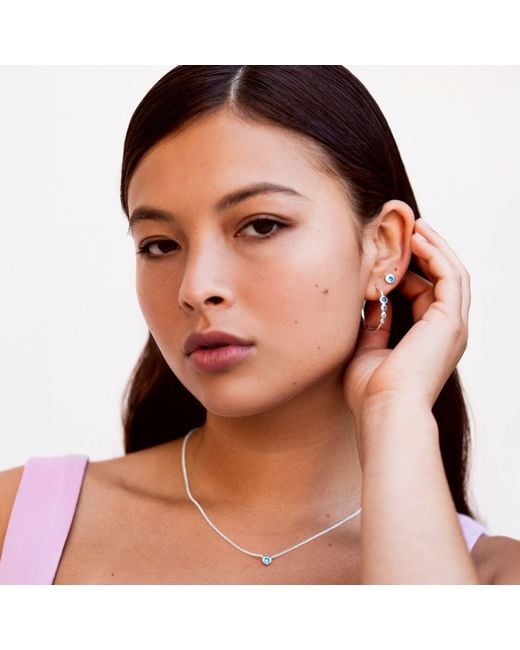 Dower & Hall Metallic Array Hoop Earrings
