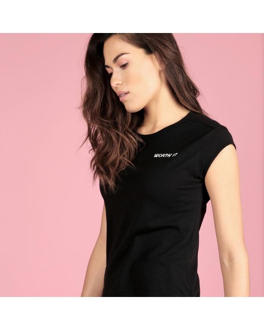 Misha Vaidya Black Worth It Tee