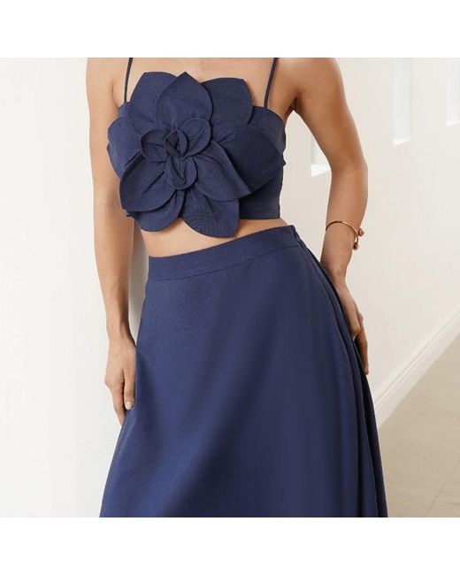 Yumi Kim Blue Juki Linen Skirt