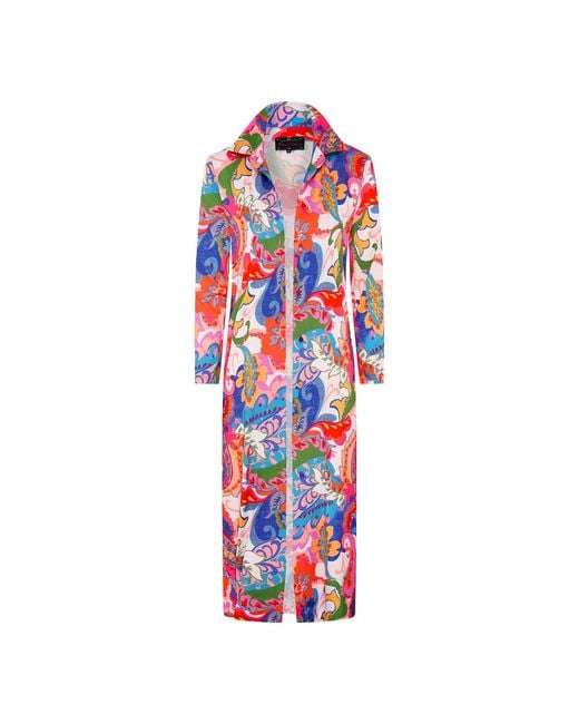 Beatrice von Tresckow Red Cote D'Azur Shirt Dress