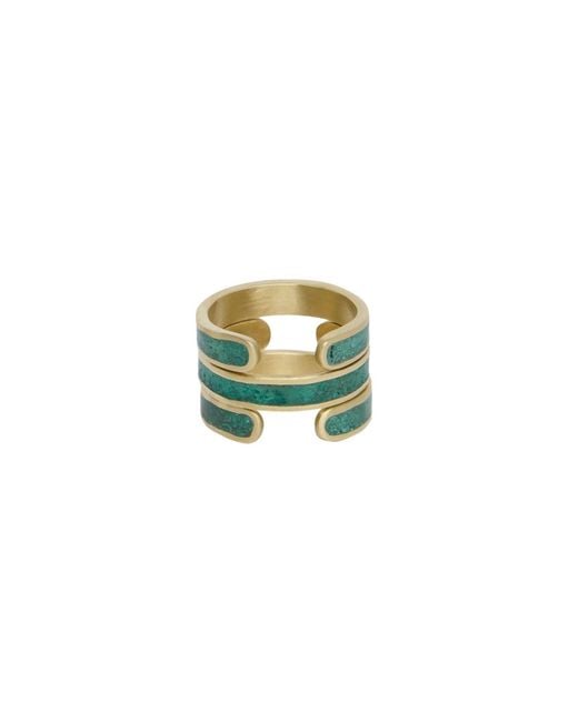 Zeworks Green Kaa Mala Ring
