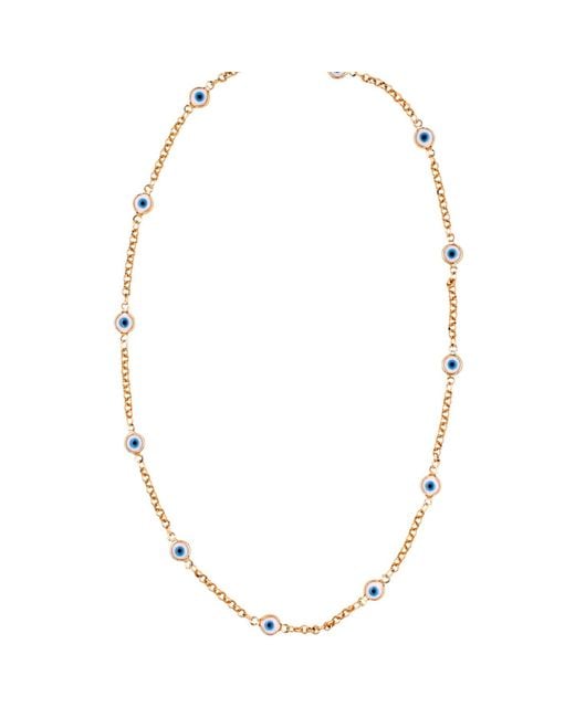 1610Istanbul Metallic Evil Eye Grand Bazaar Necklace