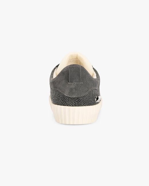 Springa | Unique Vulcanized Sneakers Italian Handmade Brown Wavy Coat for men