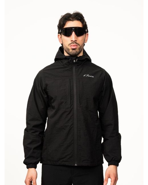Saved Lab Black Windbreaker for men