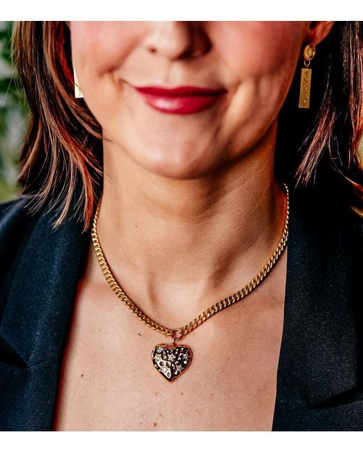 Loni Paul Jewelry Metallic Big Heart Necklace