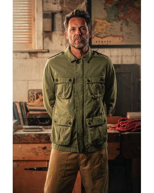 &SONS Trading Co Green Carter Jungle Jacket for men