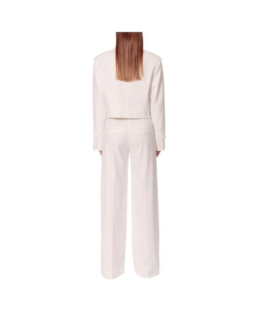AGGI by HALEWSKI White Heidi Aesthetic Short Blazer
