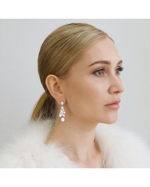 Stephanie Browne Australia White Regalia Madame Pearl Earrings