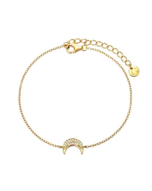 Gold Trip Metallic Celestial Moon Bracelet