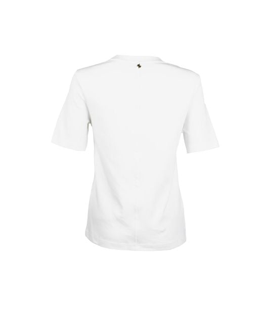 House of Laines London White Laines Couture Embellished Bird Of Paradise T-Shirt