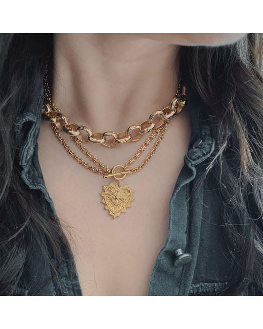 IN CAUDA VENENUM Metallic Freya Necklace