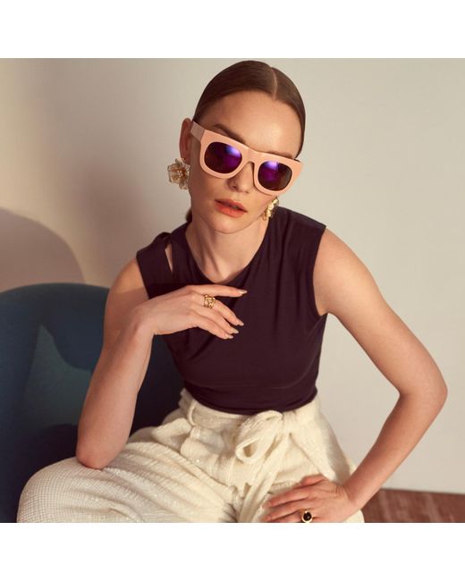 Emma Wallace Blue Lisa Top