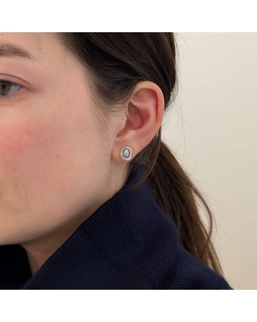 Pearl Code Metallic Formal Pearl Stud Earrings