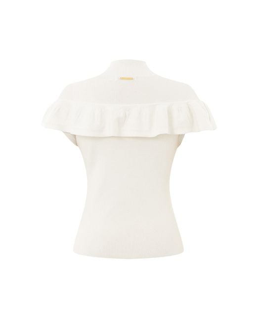Emma Wallace White Lotte Top