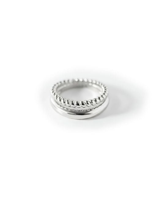 Lei & Mar Co. White The Demi Ring