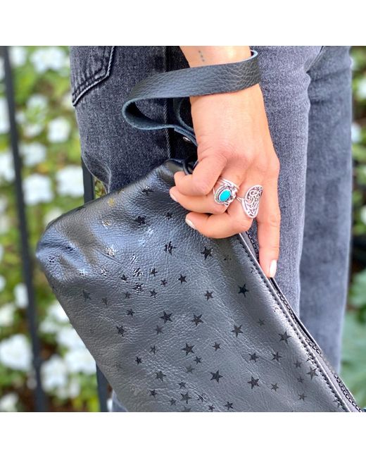 Lynn Tallerico Blue Nancy Crossbody Bag
