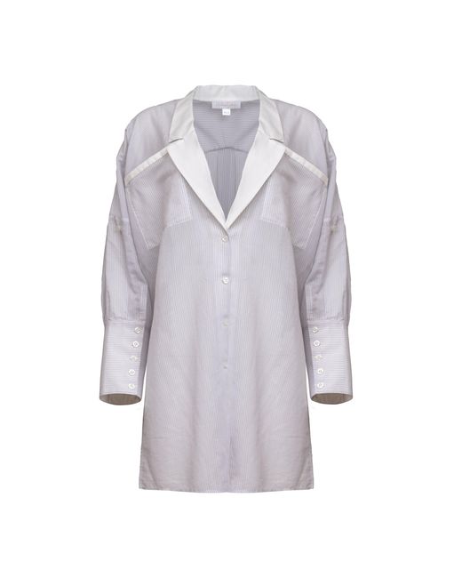 Helene Galwas Gray Ingeborg Blouse