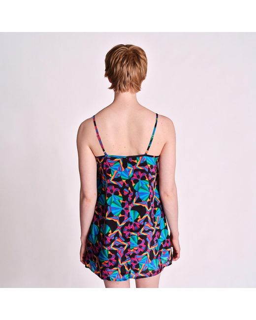 Any Old Iron Blue Skull Short Dress