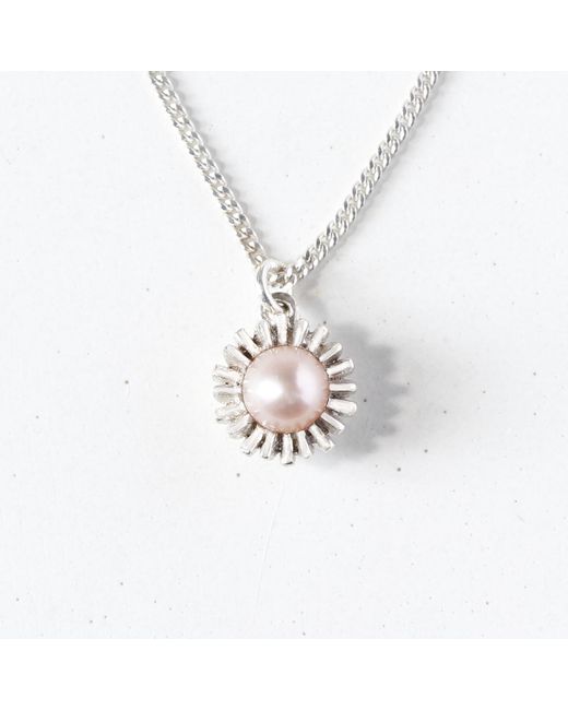 Lee Renee Metallic Dahlia Bud Freshwater Pearl Necklace –