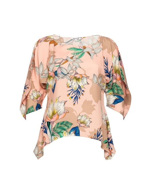 Bianca Popp Multicolor Puff Blouse With Flaps