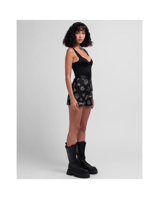 GeeGee Collection Black Zodiac Shorts