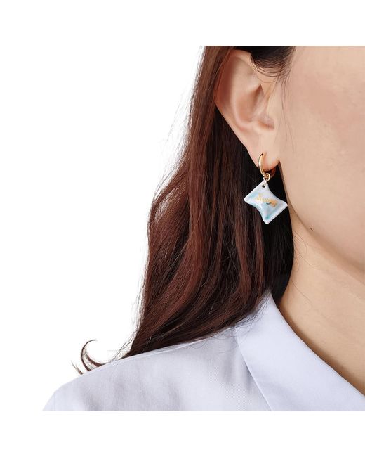 POPORCELAIN Metallic Porcelain Sweet Candy Earrings