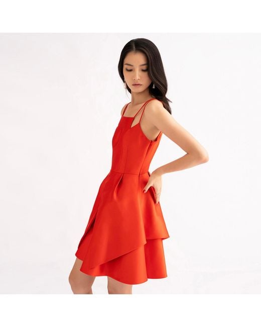 Emma Wallace Red Wav Dress