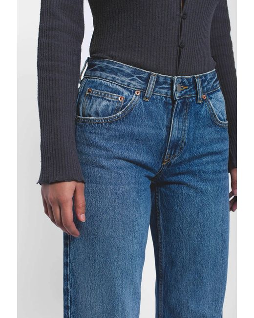 Dr. Denim Blue Rhue Low Wide