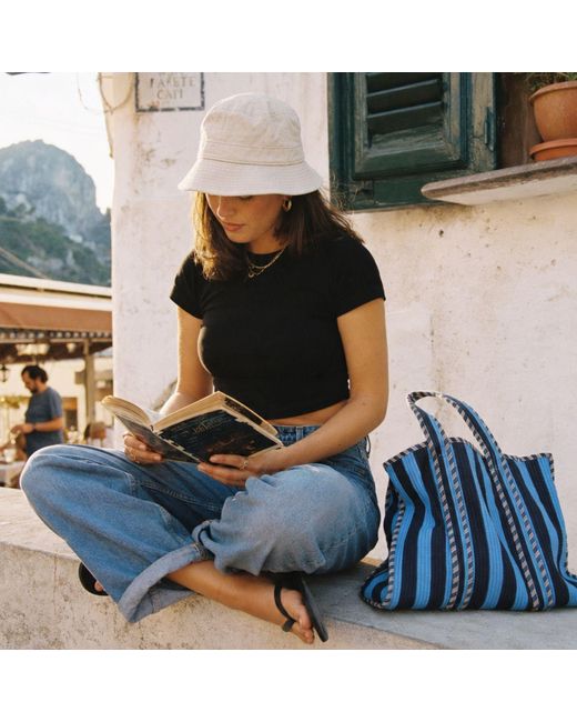 Conscious Yoga Collective Blue The Stripe Tote
