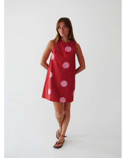 Mind Traveler Red Macarena Burgundy Dress