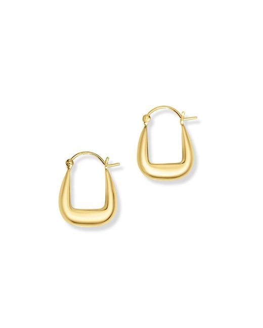FV Jewellery Metallic Bijoux U Hoop Earrings