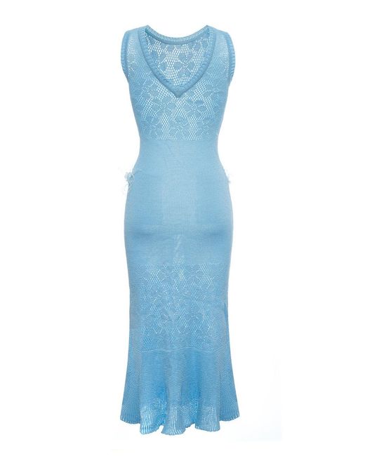 Andreeva Blue Rose Knit Dress