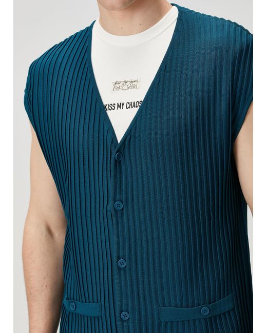 Pcfg Blue Knitted Vest