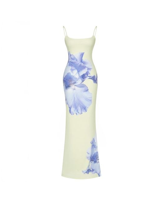 Herfetch Blue Maxi Lilac Dress- Multicolour
