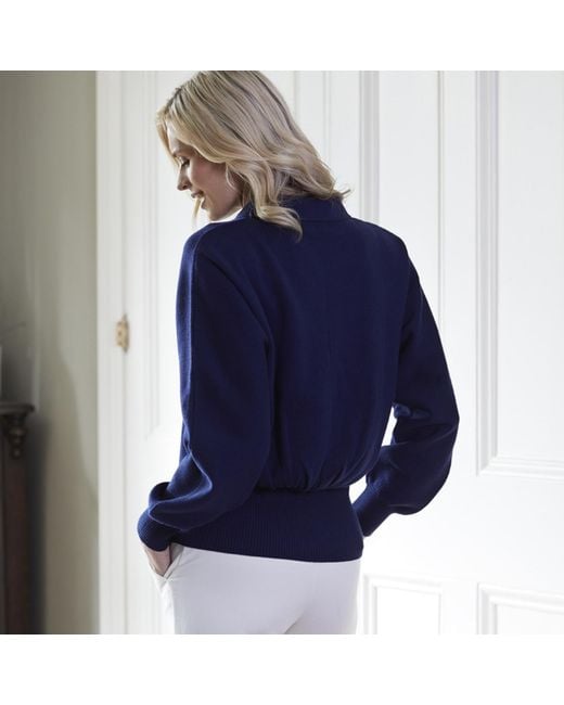 Cove Blue Zipped Bomber