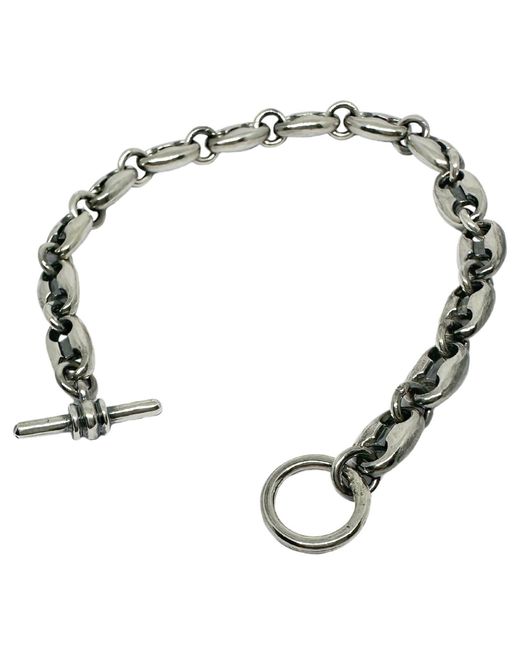 Tg-Jewellery by Tamara Gervasio Metallic Anchor Link T-Bar Bracelet – Sterling for men