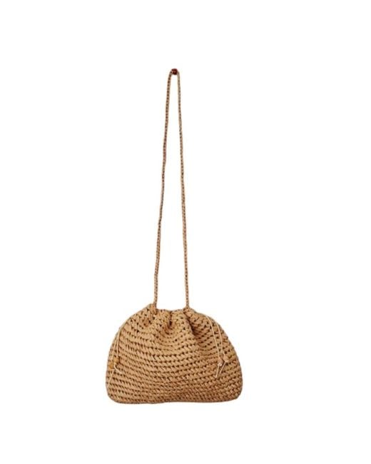 Springmoonatelier Natural Neutrals Handmade Cream Raffia Shoulder And Crossbody Bag – Chic And Elegant