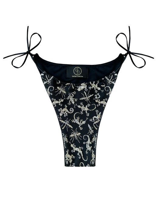 GeeGee Collection Black Superstitious Creatures Bikini Bottoms