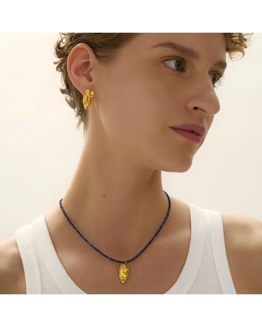 EVA REMENYI Metallic Vacation Grand Bazaar Lapis Necklace