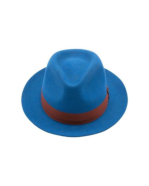 DORIA 1905 Blue Light Lapin Felt Drop Hat