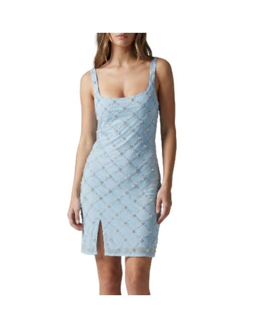 Oceanus Blue Sofia Arabella Mini Dress